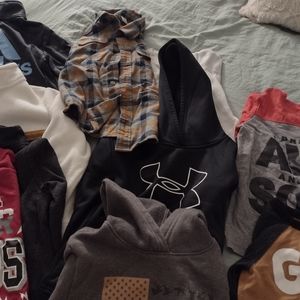 Kids hoodies and shirts size 4t-6 bundle of shirts and hoodies